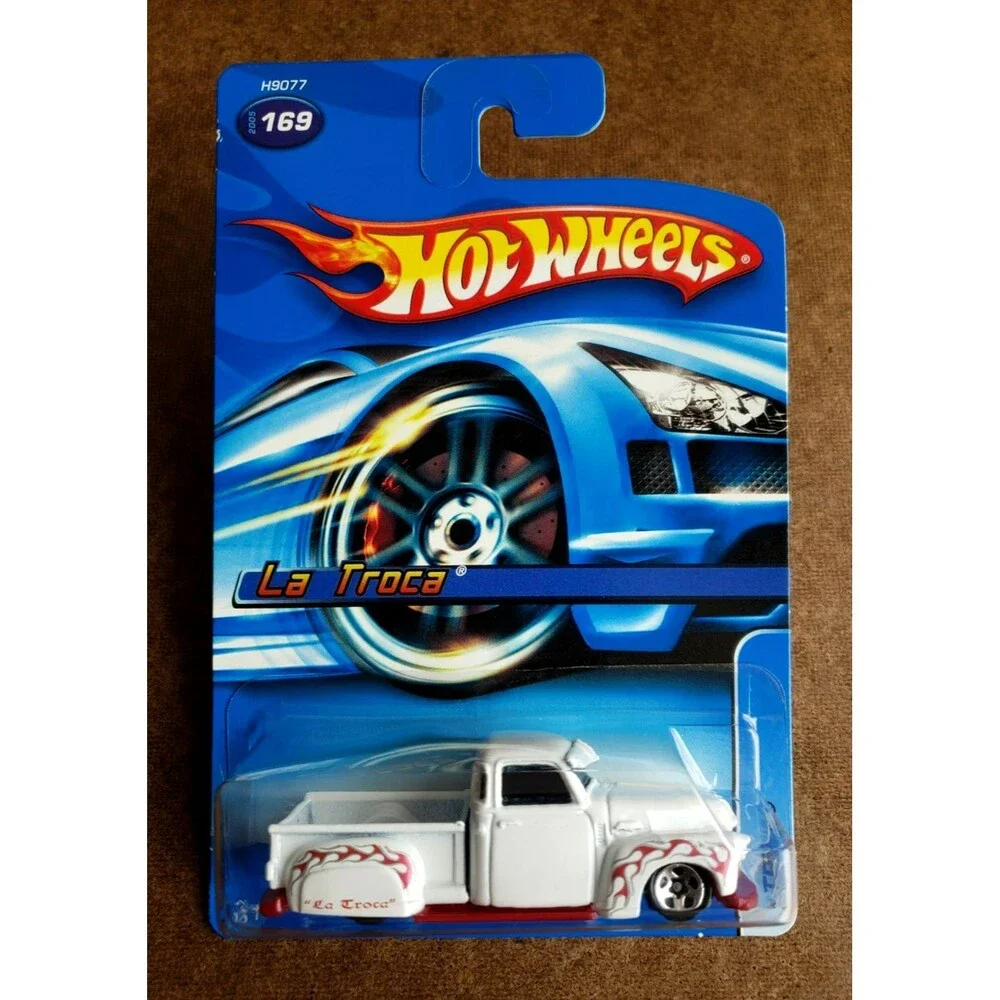 VTG 2005 Hot Wheels LA TROCA White #169 MAINLINE Lowrider Truck 1:64 #H9077 5SP